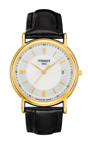 Tissot Carson Quartz 33.7 Yellow Gold / Silver / Strap